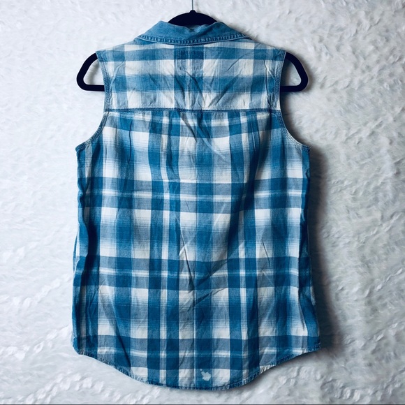 VTG Kikomo Jeans sleeveless top sz Med - Picture 9 of 9